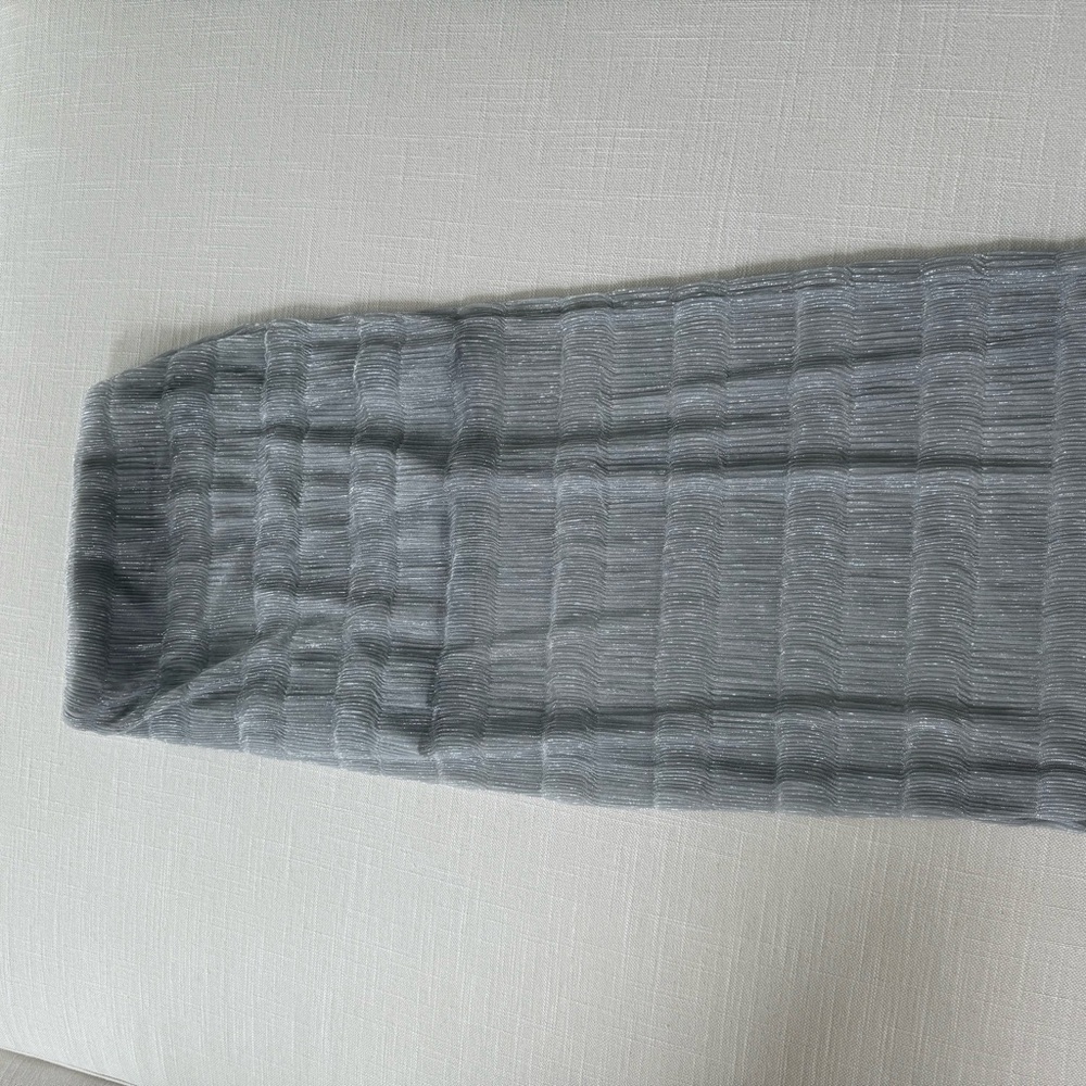 Topshop Sheer Gray Skirt